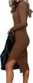 img 2 attached to 👗 ANRABESS Women's Knitted Sweater Dress A308 in Nenlv (M), Women's Clothing