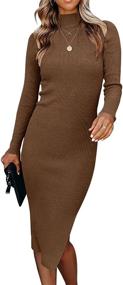 img 3 attached to 👗 ANRABESS Women's Knitted Sweater Dress A308 in Nenlv (M), Women's Clothing