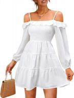 женское мини-платье трапециевидной формы с длинными рукавами на тонких бретельках для свидания, свадебной вечеринки логотип