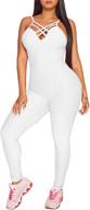 sumtory bandage stretch jumpsuits fitness women's clothing : jumpsuits, rompers & overalls logo