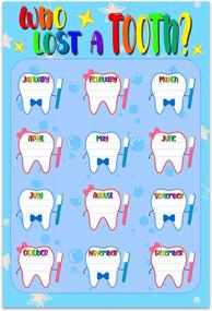 img 4 attached to Lost Tooth Chart 17.5" For School Nurse Office, Classroom Health Poster For Preschool & Kindergarten - SICOHOME