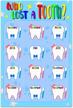 lost tooth chart 17.5" for school nurse office, classroom health poster for preschool & kindergarten - sicohome logo