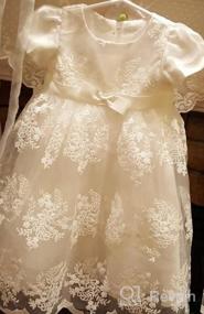 img 6 attached to Formal Occasion Dresses For Toddler Girls: Glamulice Baptism Christening Flower Dress