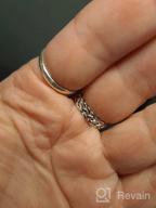 картинка 1 прикреплена к отзыву Серебряное кольцо Silvora в стиле кельтский узел/цепочка кубинского звена - прочное винтажное кольцо-бандо бесконечности для женщин и мужчин - доступно в размерах 4-12. от Jamel Ochoa