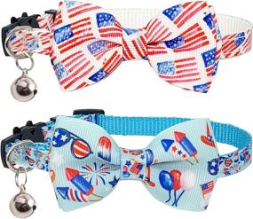 img 4 attached to Casidoxi Breakaway Patriotic Collars American Cats