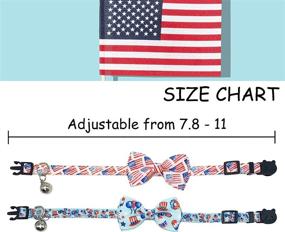 img 3 attached to Casidoxi Breakaway Patriotic Collars American Cats