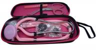 complete stethoscope kit: sprague rappaport dual head adult + free case, sheers, penlight & tape logo