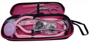 img 4 attached to Complete Stethoscope Kit: Sprague Rappaport Dual Head Adult + Free Case, Sheers, Penlight & Tape