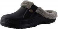 shevalues women's and men's winter fur-lined clogs - waterproof outdoor slippers and garden shoes with superior traction logo