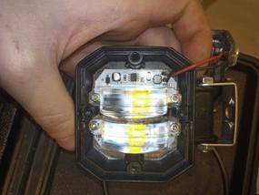 img 8 attached to Headlight LED 1pc 12-24V, 70x50 mm fog lamp, 20W, with lens, with DRL, fso flashes