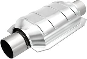 img 4 attached to MagnaFlow 447206 Universal Catalytic Converter - CARB Compliant | 2.5in Inlet/Outlet Diameter, 13in Length | Stainless Steel | No O2 Sensor | CA Legal Replacement