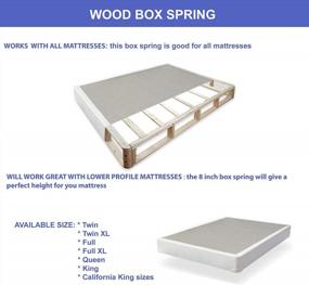 img 2 attached to Greaton 4-Inch Fully Assembled Low Profile Wood Traditional Box Spring/Foundation For Mattress Set - Full Size