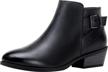 step into style: vepose women's 911l leather western booties with low heel and side zipper logo
