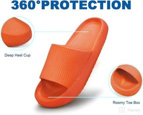 img 1 attached to 🛀 Bathroom Sandals with Pillow Slides: Ultimate Foot, Hand & Nail Care