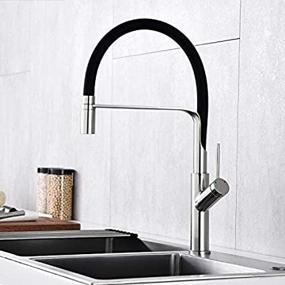 img 2 attached to OWOFAN High Arc Single Handle Kitchen Faucet - Hot And Cold Water, Perfect For Your Kitchen Bar Sink