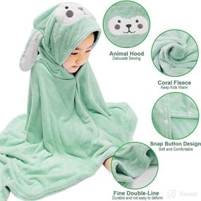 img 2 attached to Premium Absorbent Bathrobe Blanket Toddlers Baby Care