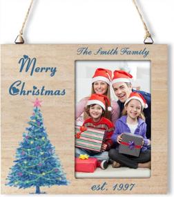 img 4 attached to Culivis Customizable Family Christmas Picture Frame 4X6 - Personalized Xmas Decoration With Established Family Photo - Ideal Gift For Parents - Christmas Tree Photo Frame For 4" X 6" Pictures