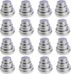48-piece mixed sizes round aluminum screw lid tins metal jars for storage and organization logo