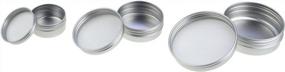 img 2 attached to 48-Piece Mixed Sizes Round Aluminum Screw Lid Tins Metal Jars For Storage And Organization