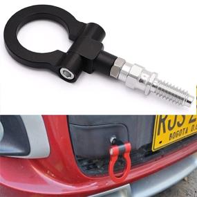 img 2 attached to Car Front Rear Bumper Trailer Ring Eye Towing Tow Hook Kit Hook Screw On for BMW 1 🚗 3 5 Series X5 X6 E30 E34 E36 E39 E46 E82 E90 E91 E92 E93 E70 E71 Mini Cooper