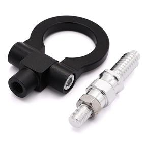 img 1 attached to Car Front Rear Bumper Trailer Ring Eye Towing Tow Hook Kit Hook Screw On for BMW 1 🚗 3 5 Series X5 X6 E30 E34 E36 E39 E46 E82 E90 E91 E92 E93 E70 E71 Mini Cooper