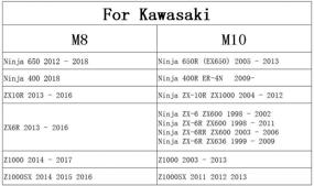 img 1 attached to 🏍️ Pair of M10 X1.25 Motorcycle Swingarm Sliders Spools CNC Swing Arm Stand Screws for FZR 1000/600R/400, Kawasaki Z750 /Z750S/ Z750R, ER-6F /ER-6N, Versys 1000, and Duke 125/200/390 RC 125/200/390 (Gold)