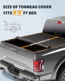 img 3 attached to Toyota Tundra 2007-2013 Fleetside 5'5 "FT Bed Мягкая рулонная крышка багажника для грузовика