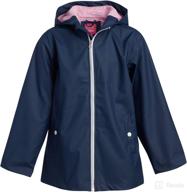 waterproof windbreaker raincoat for toddler/girl - pink platinum baby girls' rain jacket логотип