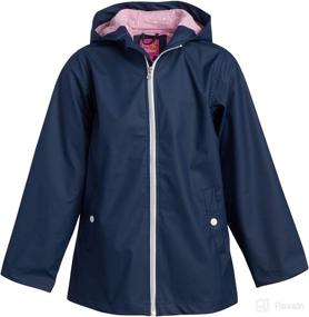 img 4 attached to Waterproof Windbreaker Raincoat for Toddler/Girl - Pink Platinum Baby Girls' Rain Jacket