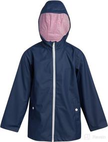 img 2 attached to Waterproof Windbreaker Raincoat for Toddler/Girl - Pink Platinum Baby Girls' Rain Jacket