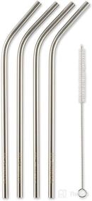 img 4 attached to 🥤 RSVP International Endurance Stainless Steel 8.5" Drink Straws - Pack of 4 - 5mm Wide - Fits Most Tumblers - Reusable and Durable - Suitable for Smoothies, Frappes, Sodas, Tea, and More - Dishwasher Safe