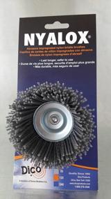 img 2 attached to Dico Products 7200005 Nylox Cup Brush 21/2" 80 Grit, Grey