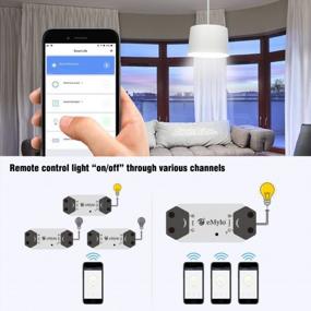 img 1 attached to Upgrade Your Home Automation With Yasorn WiFi Smart Switch 4 Pack - Control Your Lights Anywhere Via Alexa, Google Home, IPhone, & Android App
