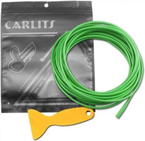 img 4 attached to CARLITS Car Interior Moulding Trim: 16.4FT/5M 3D DIY Insert Pinstriping Tape For Stylish Dashboard Decoration (Green)
