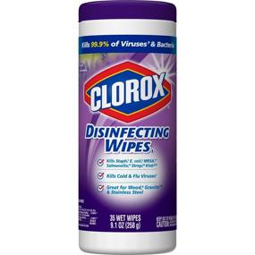 img 4 attached to 🌸 Clorox Disinfecting Wipes, Fresh Lavender Scent, 35 Count, Pack of 12 (Package May Vary)