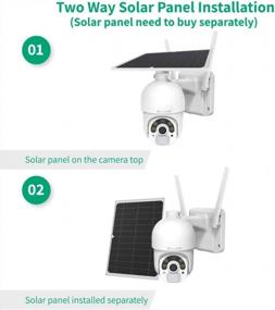 img 1 attached to Soliom-S800 Security Camera Outdoor With Solar Panel, Pan Tilt Outdoor Camera Solar Panel, 2.4G WiFi Home Surveillance System With Color Night Vision And Motion Detection, Spotlight Camera Solar Panel