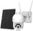 soliom-s800 security camera outdoor with solar panel, pan tilt outdoor camera solar panel, 2.4g wifi home surveillance system with color night vision and motion detection, spotlight camera solar panel logo