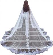 kelaixiang women veil cape tulle lace applique 3m 4m wedding capes bridal wraps long train shawls cloak logo