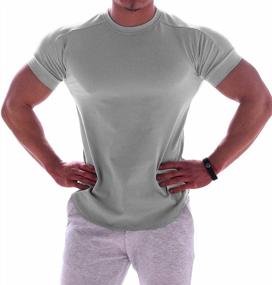 img 2 attached to Stay Cool And Comfy While Working Out: Magiftbox Men'S Lightweight Muscle Tee T24