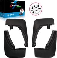 🚗 keyoog mud flaps for 2020-2021 ford explorer | splash guards front and rear - 4-pc set | easy to install & clean | black color logo