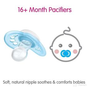 img 2 attached to 🍼 MAM Variety Pack Baby Pacifier, Promoting Healthy Oral Development with 3 Types, Unisex, 16+ Months - 3 Pack