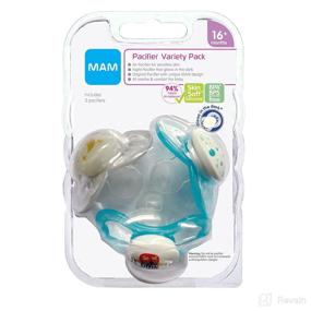 img 3 attached to 🍼 MAM Variety Pack Baby Pacifier, Promoting Healthy Oral Development with 3 Types, Unisex, 16+ Months - 3 Pack