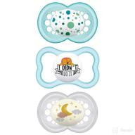 🍼 mam variety pack baby pacifier, promoting healthy oral development with 3 types, unisex, 16+ months - 3 pack logo