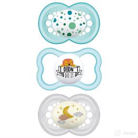 img 4 attached to 🍼 MAM Variety Pack Baby Pacifier, Promoting Healthy Oral Development with 3 Types, Unisex, 16+ Months - 3 Pack