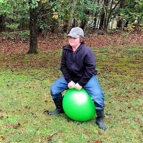 img 1 attached to 🎈 Космический прыгун AppleRound: диаметр 18 дюймов / 45 см для возраста 3-6 лет, кенгуру-прыгун, прыгающий мяч с насосом