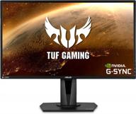 enhanced gaming experience with asus gaming vg27aq monitor renewed: adjustable height, blue light filter, built-in speakers, hd logo