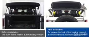 img 2 attached to 🚙 Gas Spring Lift Supports Struts Shocks for 2021-2022 6th Generation Ford Bronco Accessories - Soft Top, 4 Doors