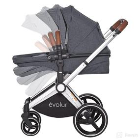 img 1 attached to 👶 Evolur Nova Reversible Seat Stroller in Elegant Grey: A Versatile and Stylish Parenting Essential