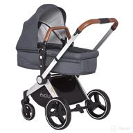 👶 evolur nova reversible seat stroller in elegant grey: a versatile and stylish parenting essential logo