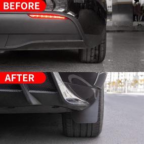 img 2 attached to Kingna Fit 2020 2021 2022 Tesla Model Y Mud Flaps No Drilling Original Fenders Splash Guards For Tesla Model Y Accessories (Rear 2 PCS)